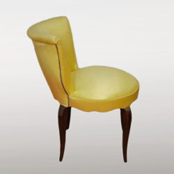 The image for Valerie Wade Fs410 Yellow Brass Studded Upholstered Seat 03