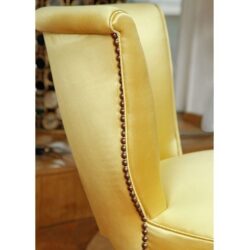 The image for Valerie Wade Fs410 Yellow Brass Studded Upholstered Seat 04