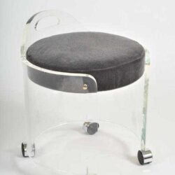 The image for Valerie Wade Fs581 1950S Us Lucite Circular Stool 06