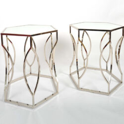 The image for Valerie Wade Ft598 Pair 1960S Us Hexagonal Side Tables03