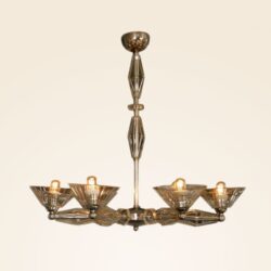 The image for Valerie Wade Lc083 1950S Italian Six Arm Glass Chandelier 01