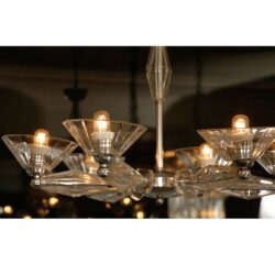 The image for Valerie Wade Lc083 1950S Italian Six Arm Glass Chandelier 03