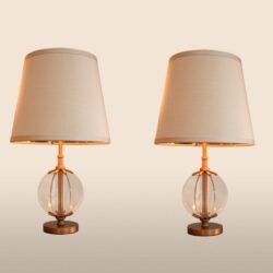 The image for Valerie Wade Lt512 Pair Contemporary Orb Lamps Medium 01