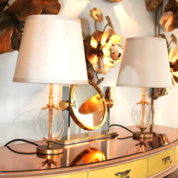 The image for Valerie Wade Lt512 Pair Contemporary Orb Lamps Medium 04