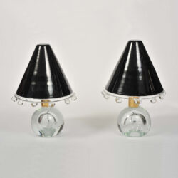 The image for Valerie Wade Lt592 Pair 1950S Glass Lamps Flavio Poli 01