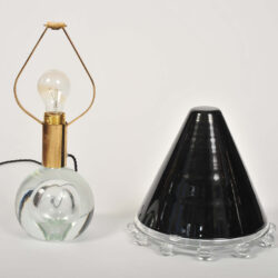 The image for Valerie Wade Lt592 Pair 1950S Glass Lamps Flavio Poli 07
