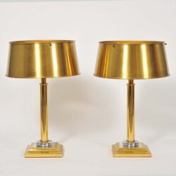 The image for Valerie Wade Lt671 Pair 1950S French Brass Lamps 01