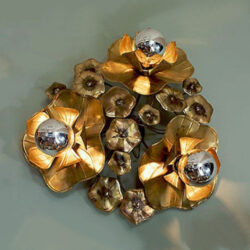 The image for Valerie Wade Lw089 Triple Lotus Flower Wall Light 01