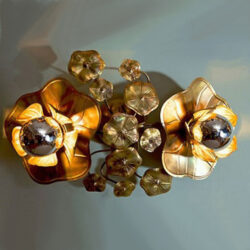 The image for Valerie Wade Lw090 Double Lotus Flower Wall Light 01