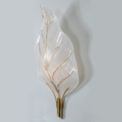 The image for Valerie Wade Lw362 Murano Glass Leaf Wall Lights 04