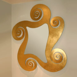 The image for Valerie Wade Mw129 1950S French Gilded Swirl Mirror 01