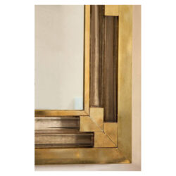 The image for Valerie Wade Mw316 Contemporary Italian Brass Murano Glass Mirror 03