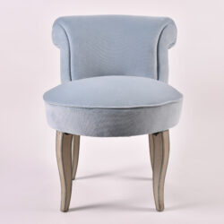 The image for Vintage Pale Blue Dressing Chair 01