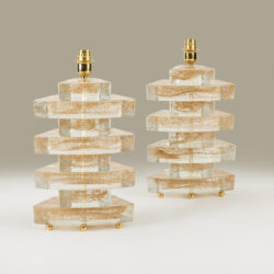 The image for Gold Flecked Deco Lights Valerie Wade 263207 V1