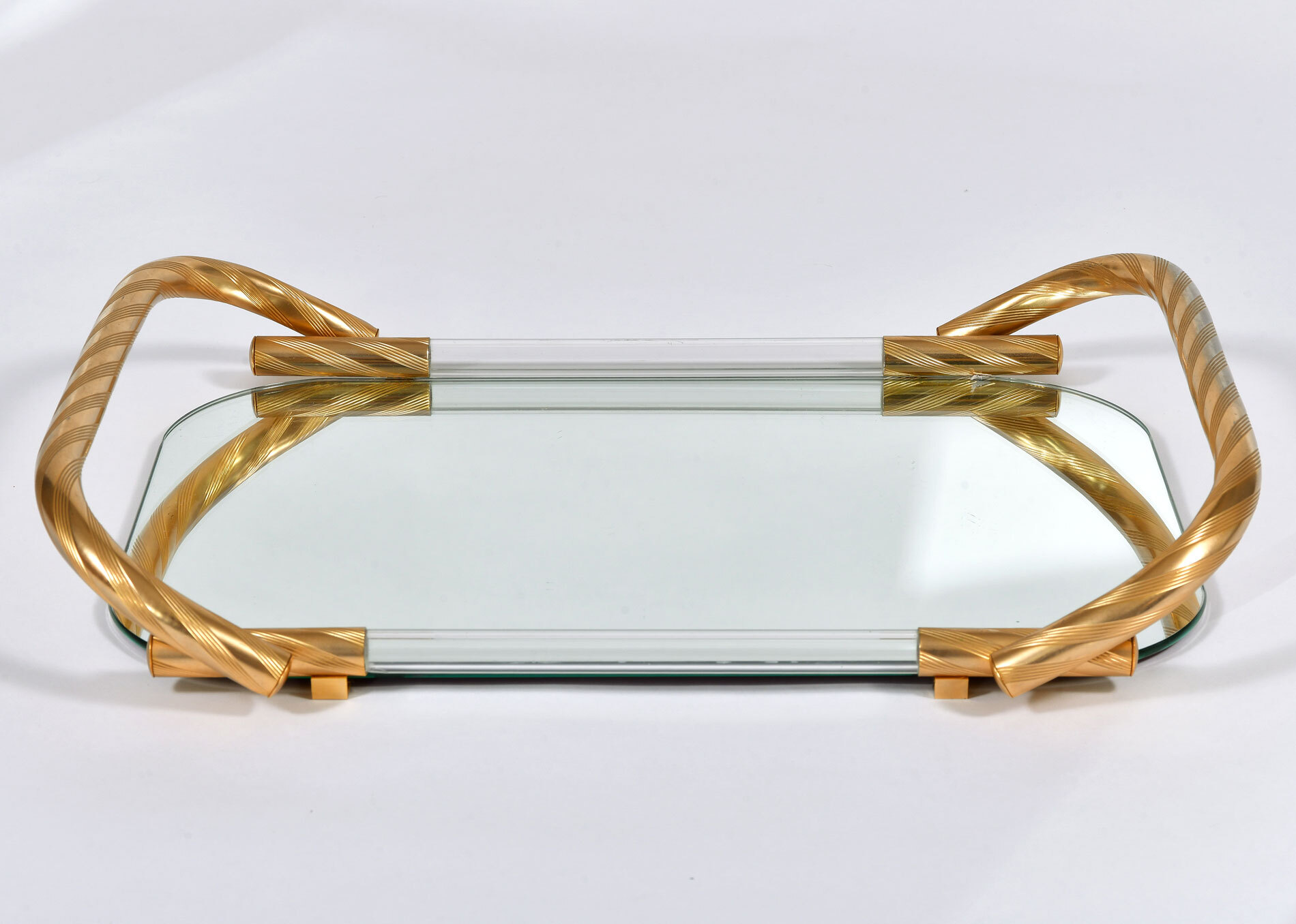 Brass And Mirror Tray 02