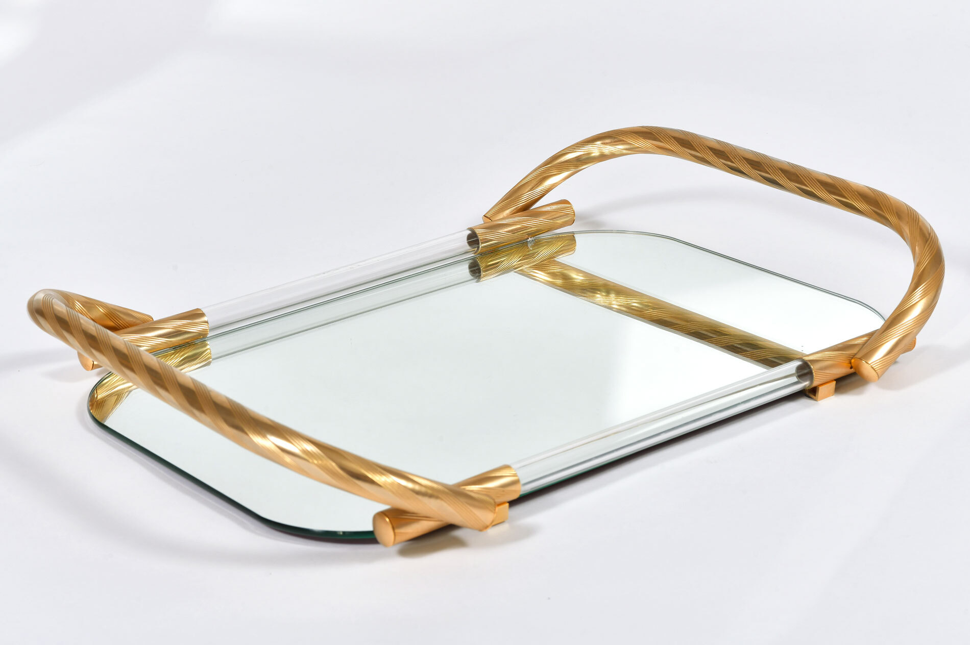 Brass And Mirror Tray 04