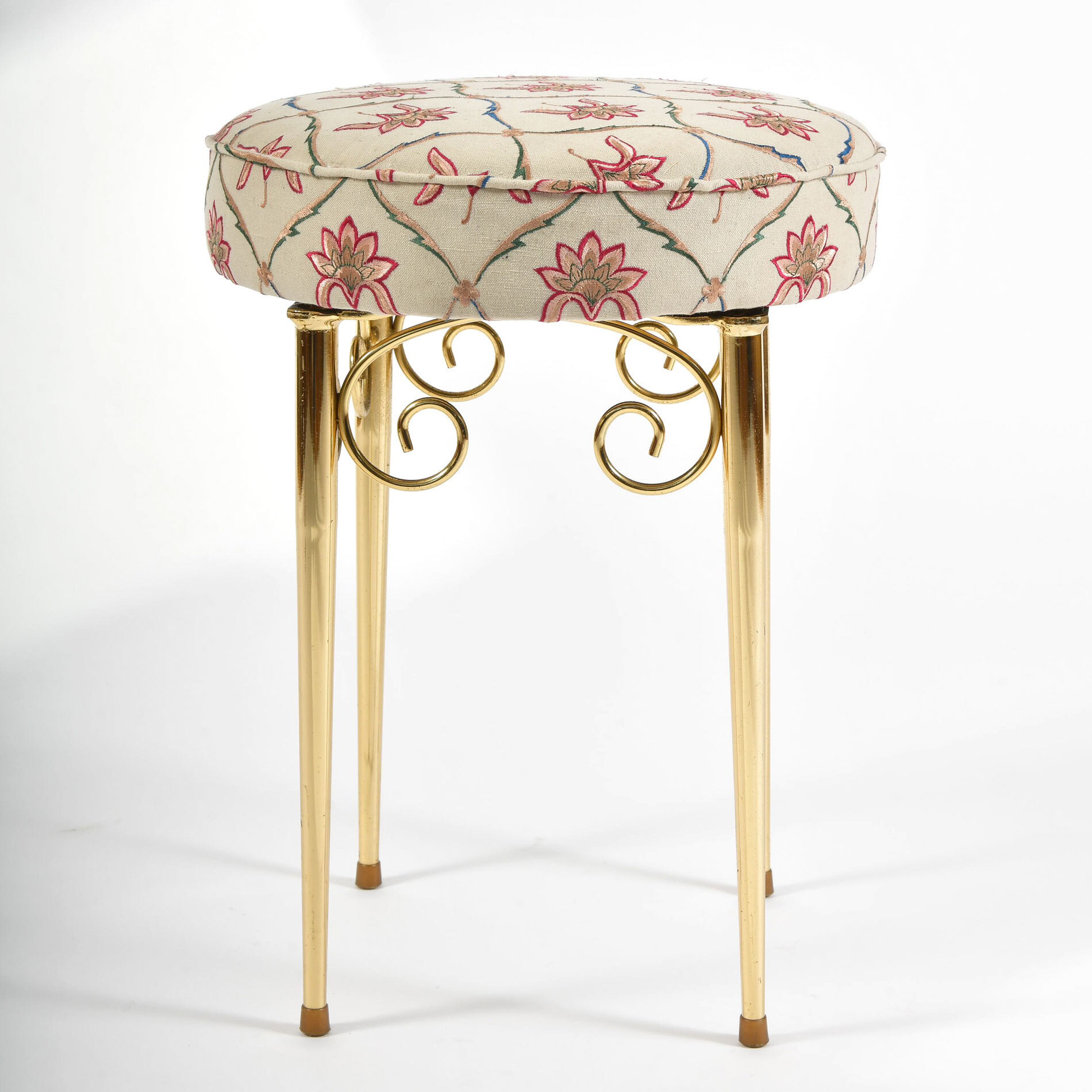 Brass Dressing Table Stool 02