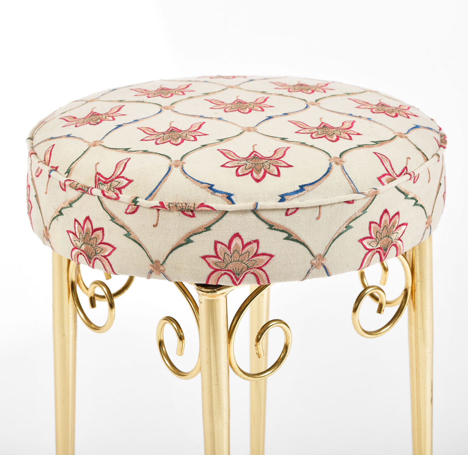 Brass Dressing Table Stool 03