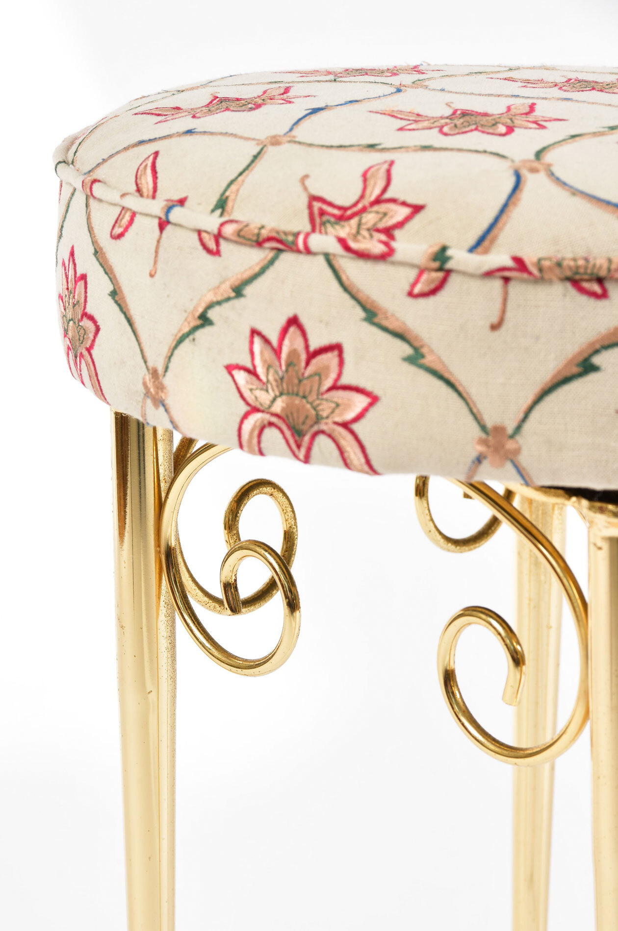 Brass Dressing Table Stool 04