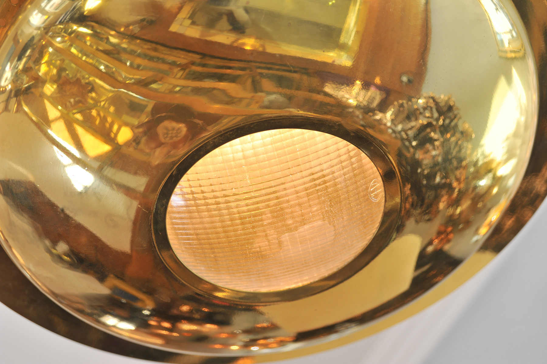 Brass Pendant Light Detail