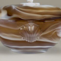The image for Caramel Glass Dish Valerie Wade 22 114 V1