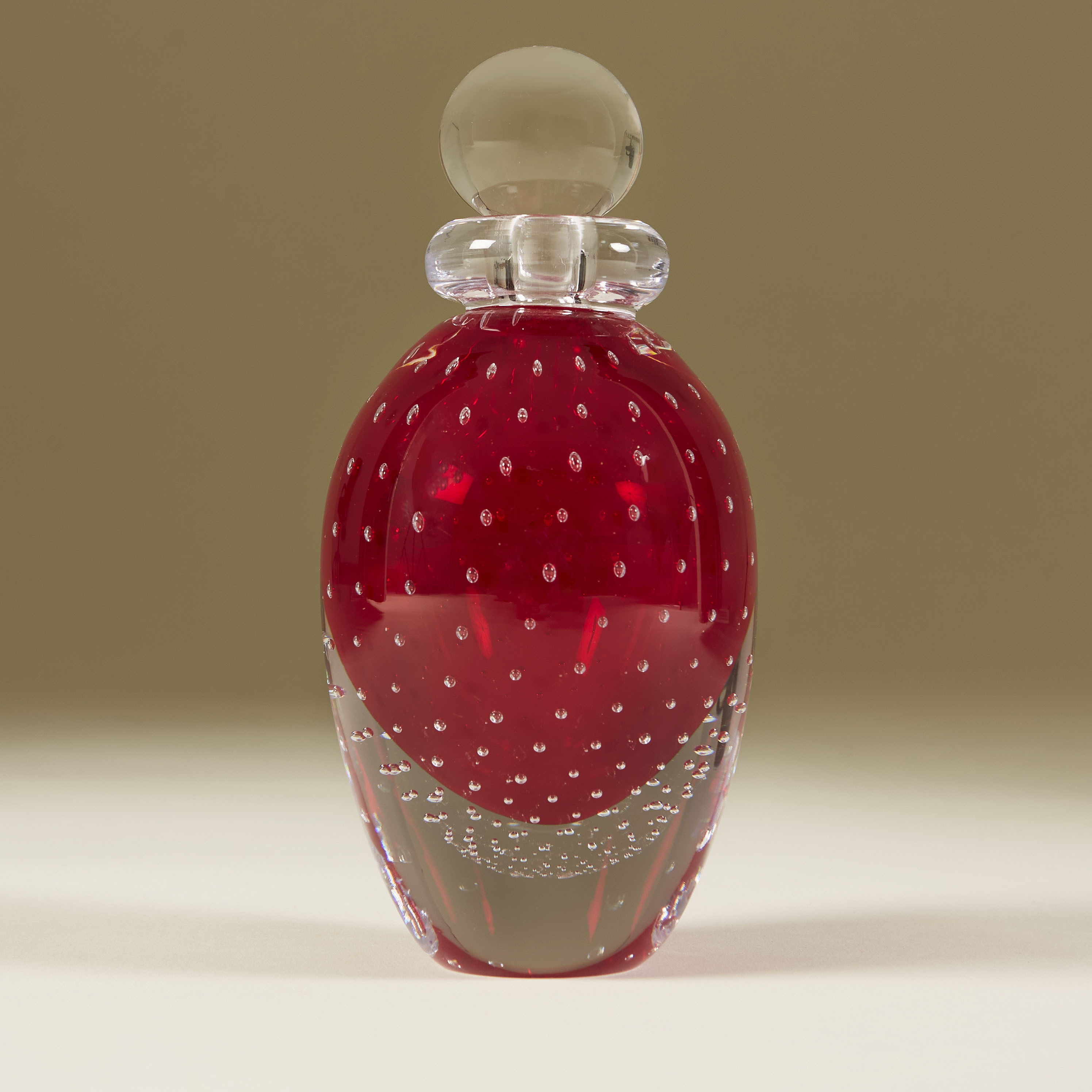 The image for Murano Red Perfume Bottle Tall 186 V1