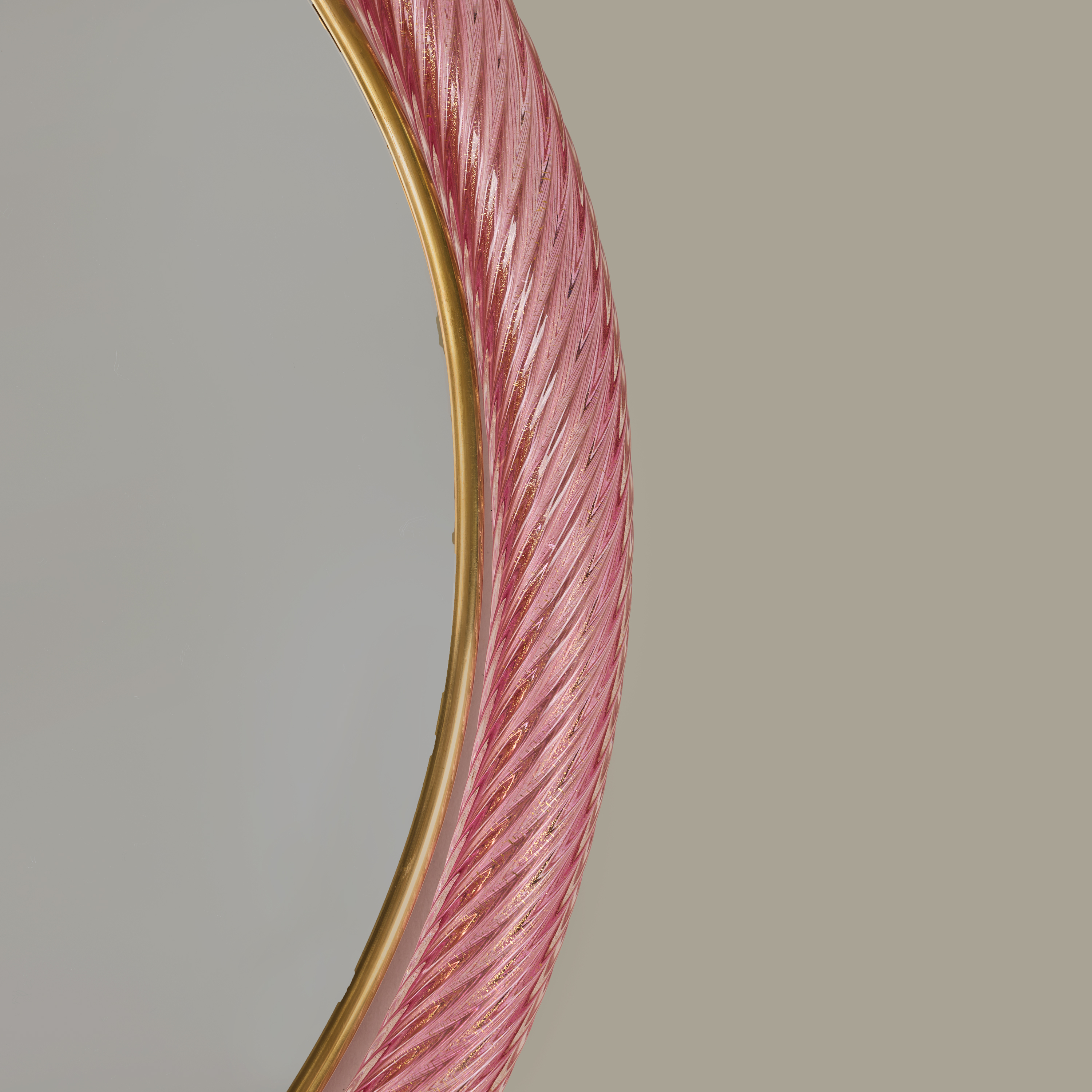 Firenze Pink Circular Mirror Valerie Wade 263365 V1