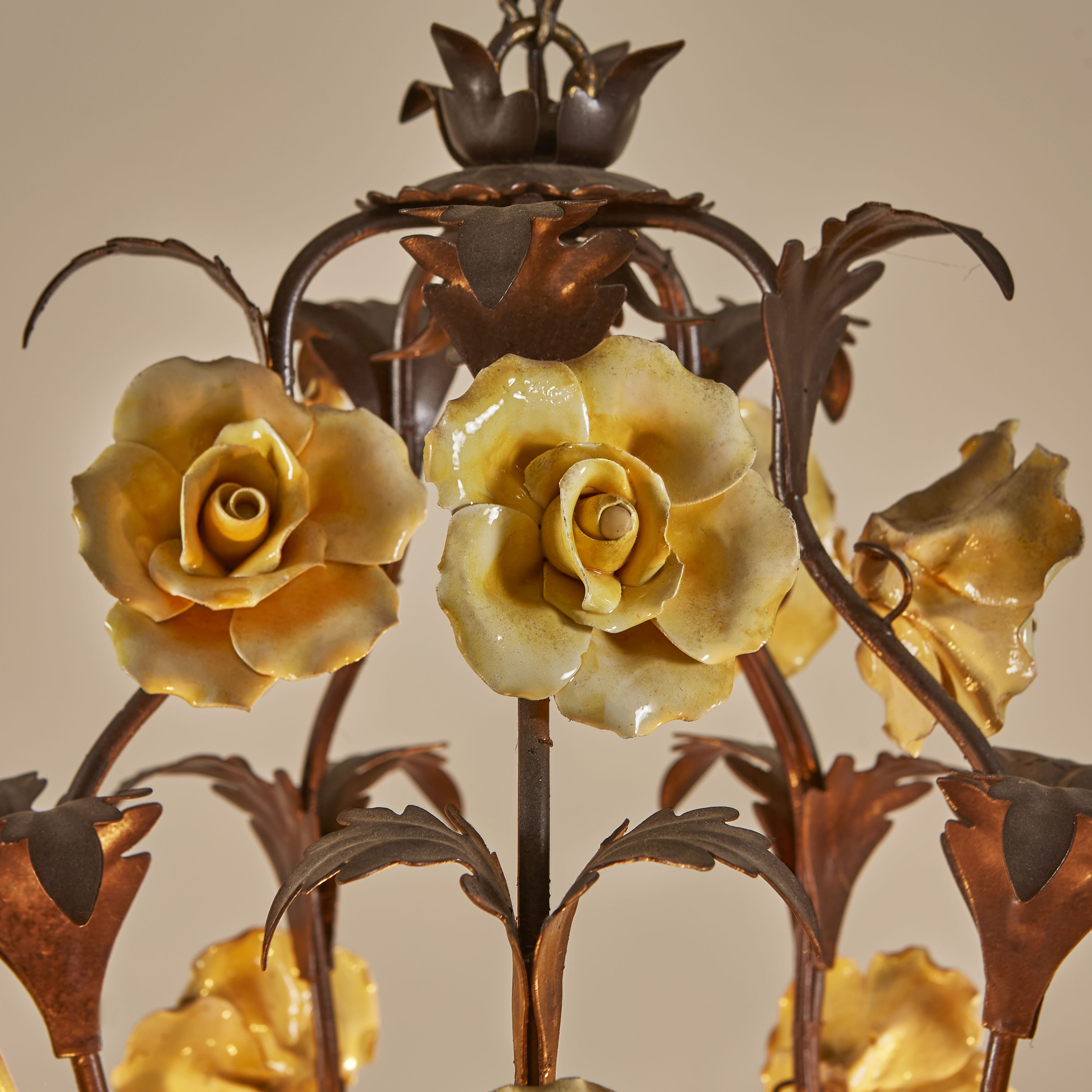 Ceramic Rose Chandelier 2