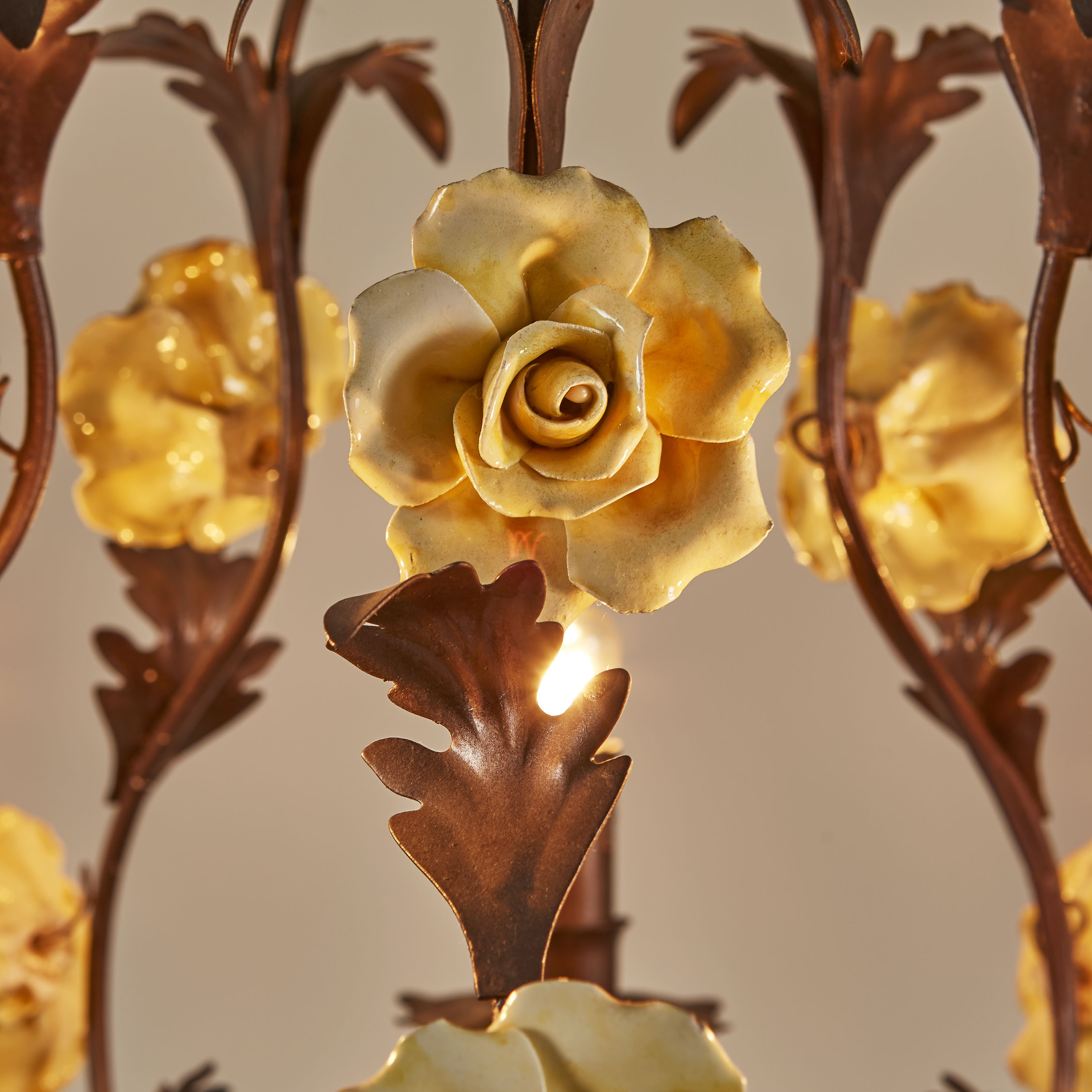 Ceramic Rose Chandelier 4