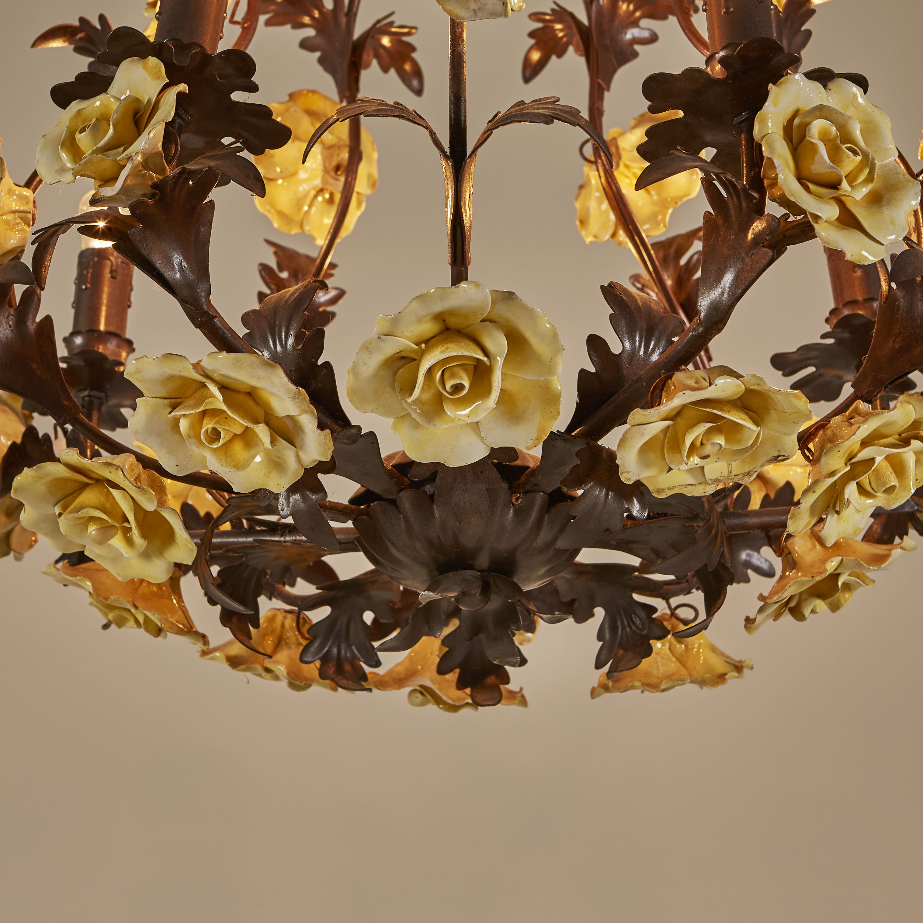 Ceramic Rose Chandelier 5