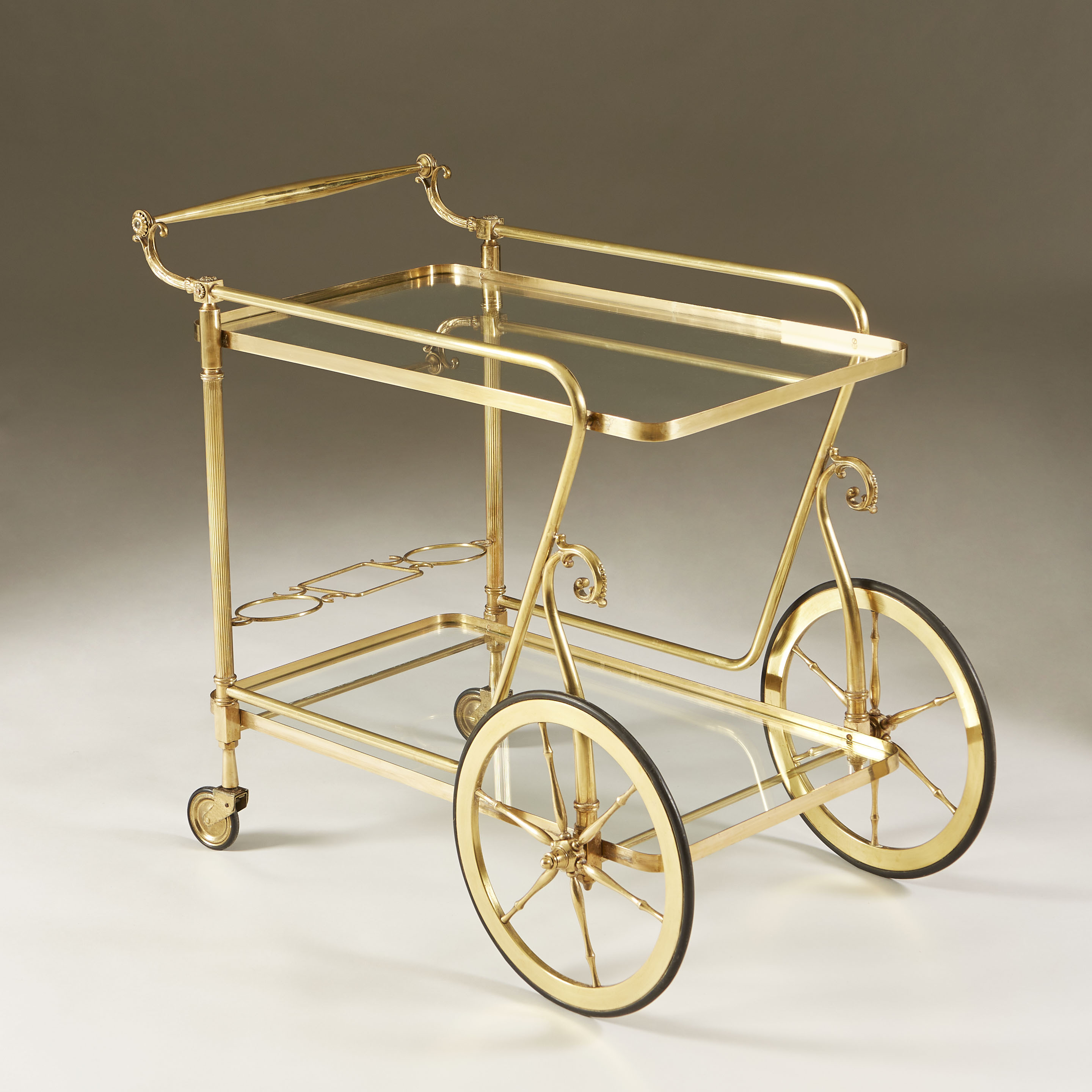 The image for Italian Brass Drinks Trolley 042 V1
