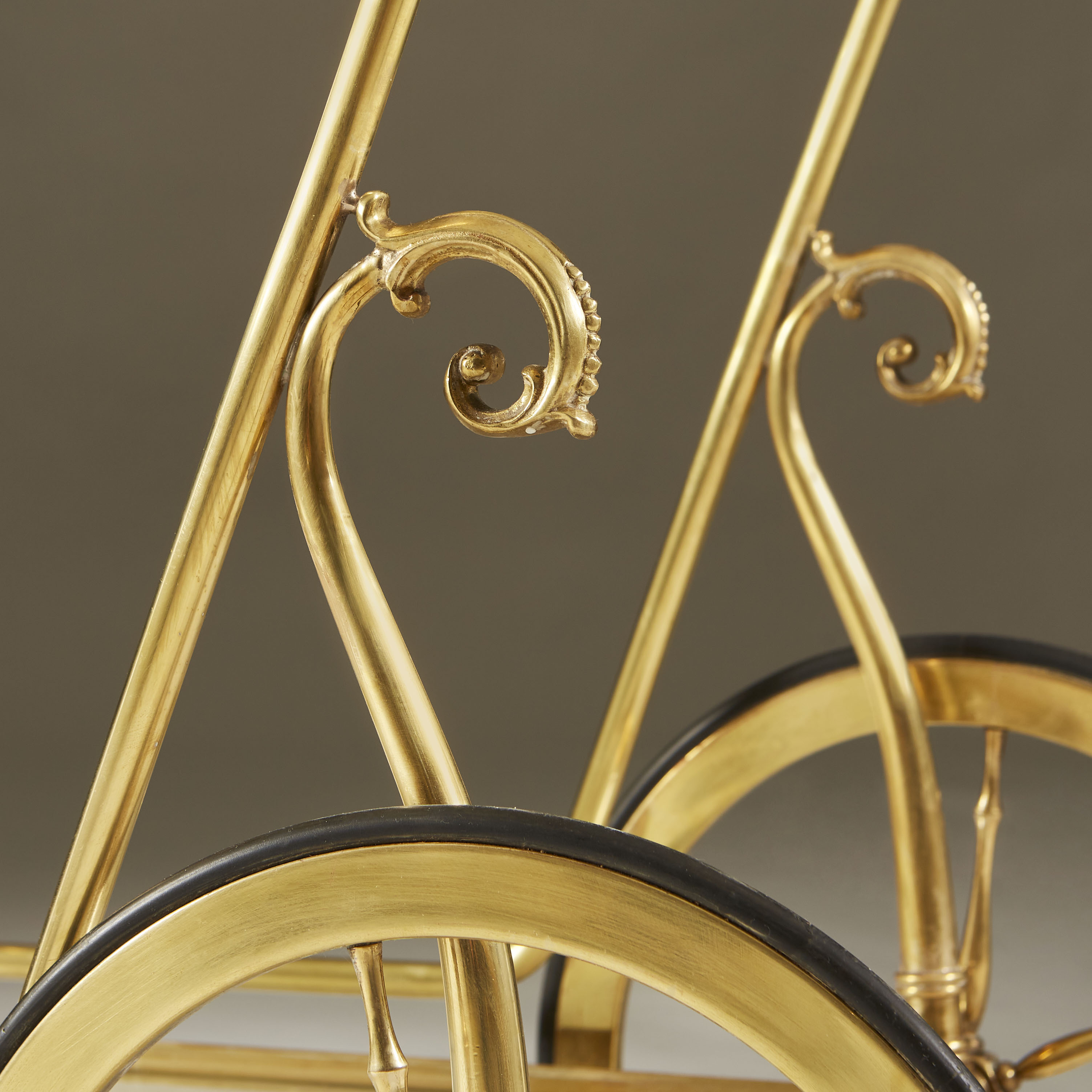The image for Italian Brass Drinks Trolley 045 V1