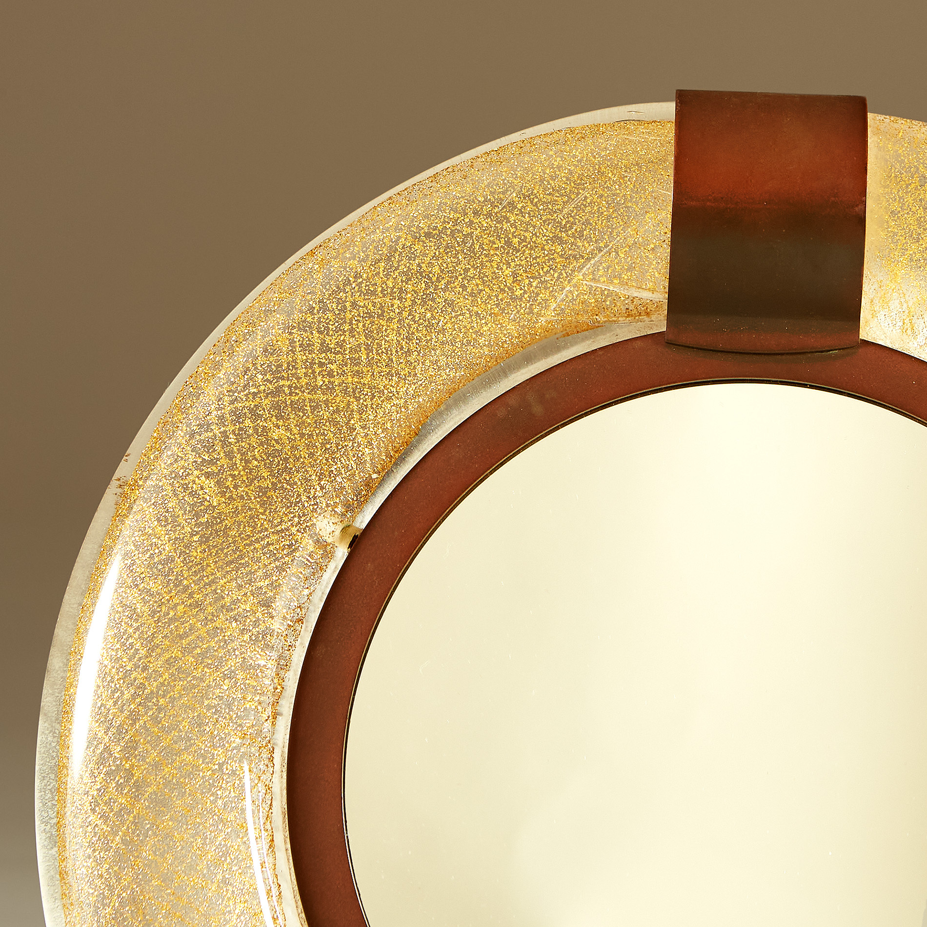 Murano Circular Gold Flecked Mirror 20210427 0014 V1