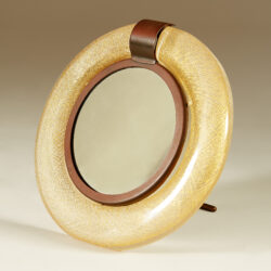 The image for Murano Circular Gold Flecked Mirror 20210427 0024 V1