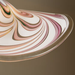 The image for Italian Pink And White Wave Pendent 0015 V1