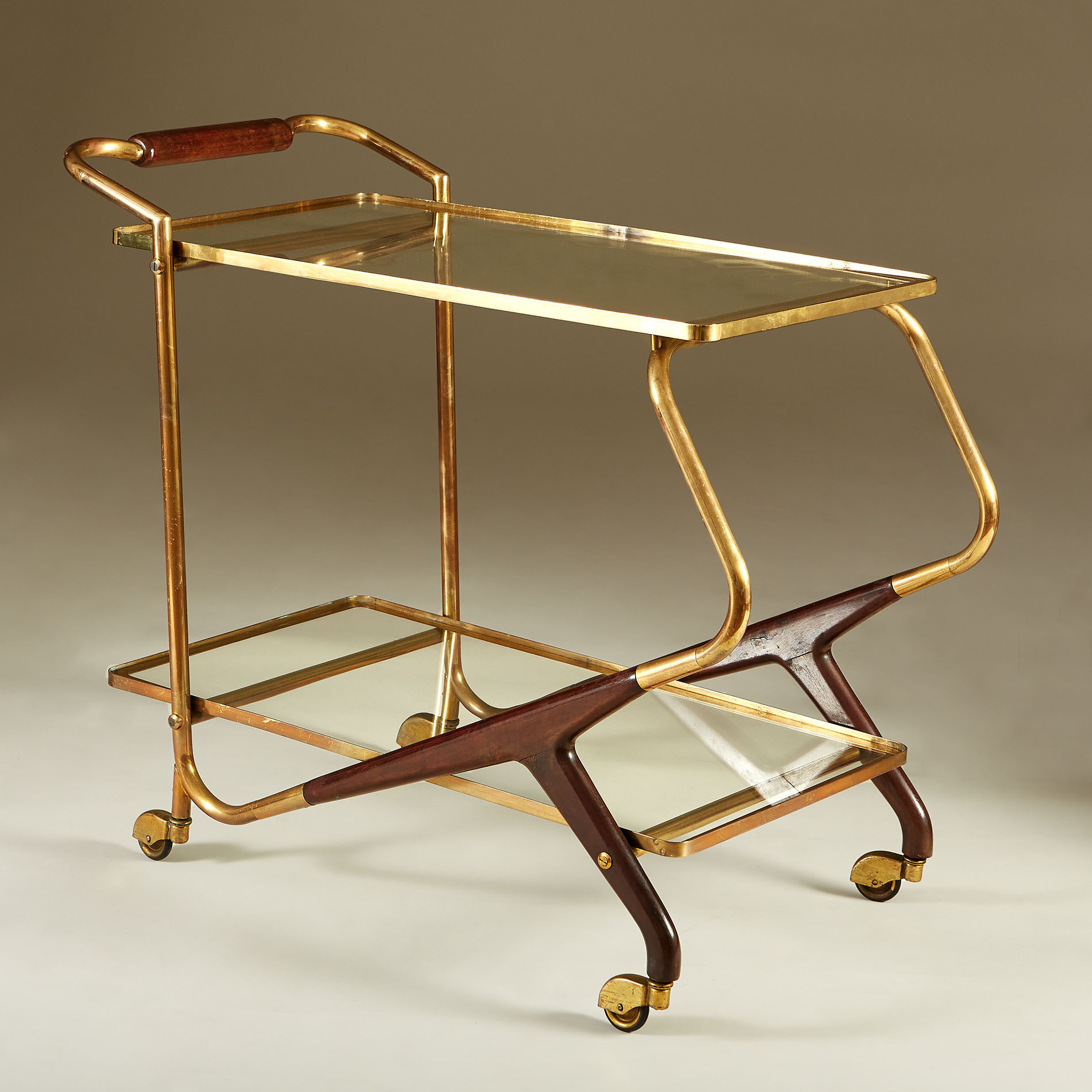 The image for Italian Brass And Mahogany Drinks Trolley 20210225 Valerie Wade 3 139 V1