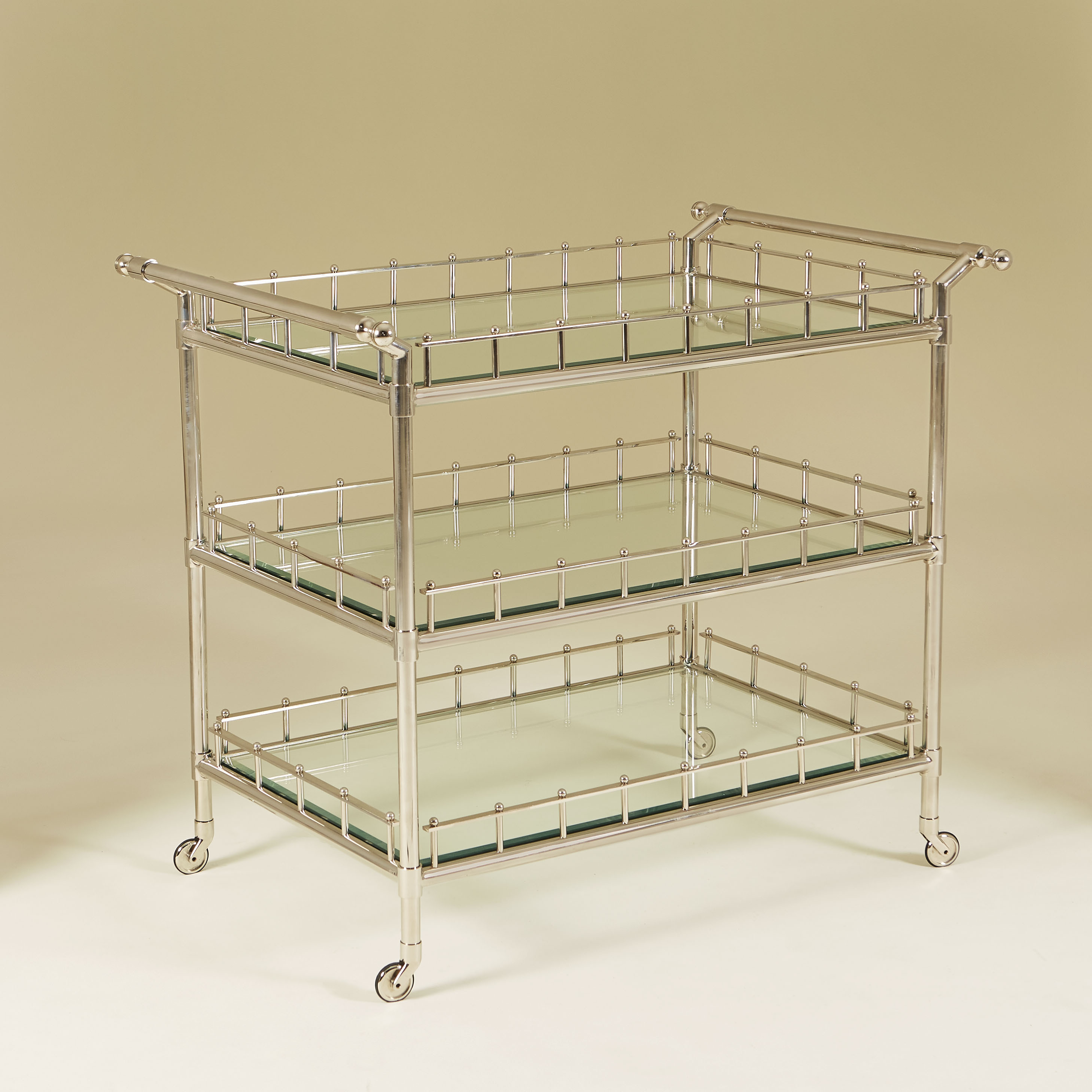 Chrome Serving Trolley Bar Cart 073 V1