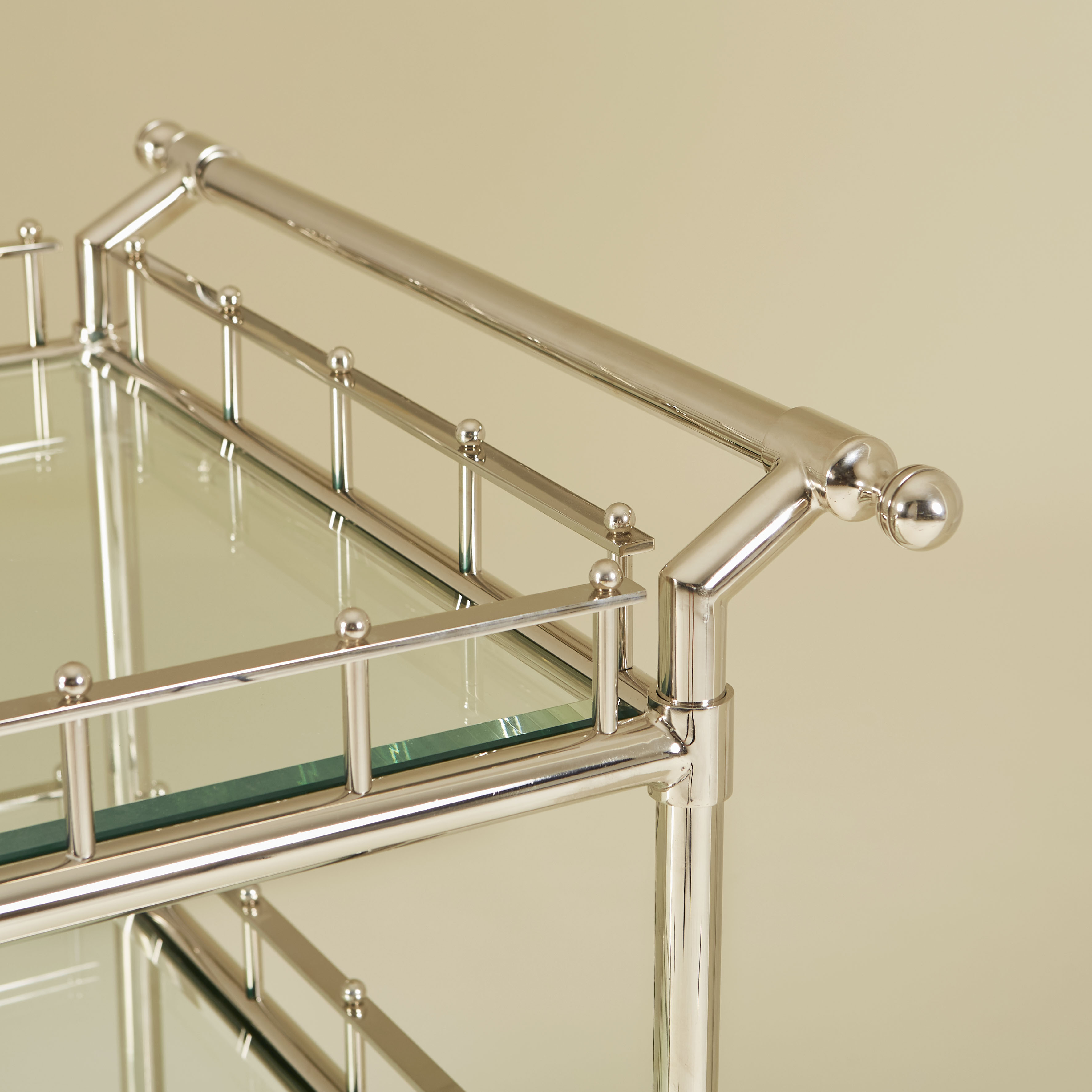 Chrome Serving Trolley Bar Cart 074 V1