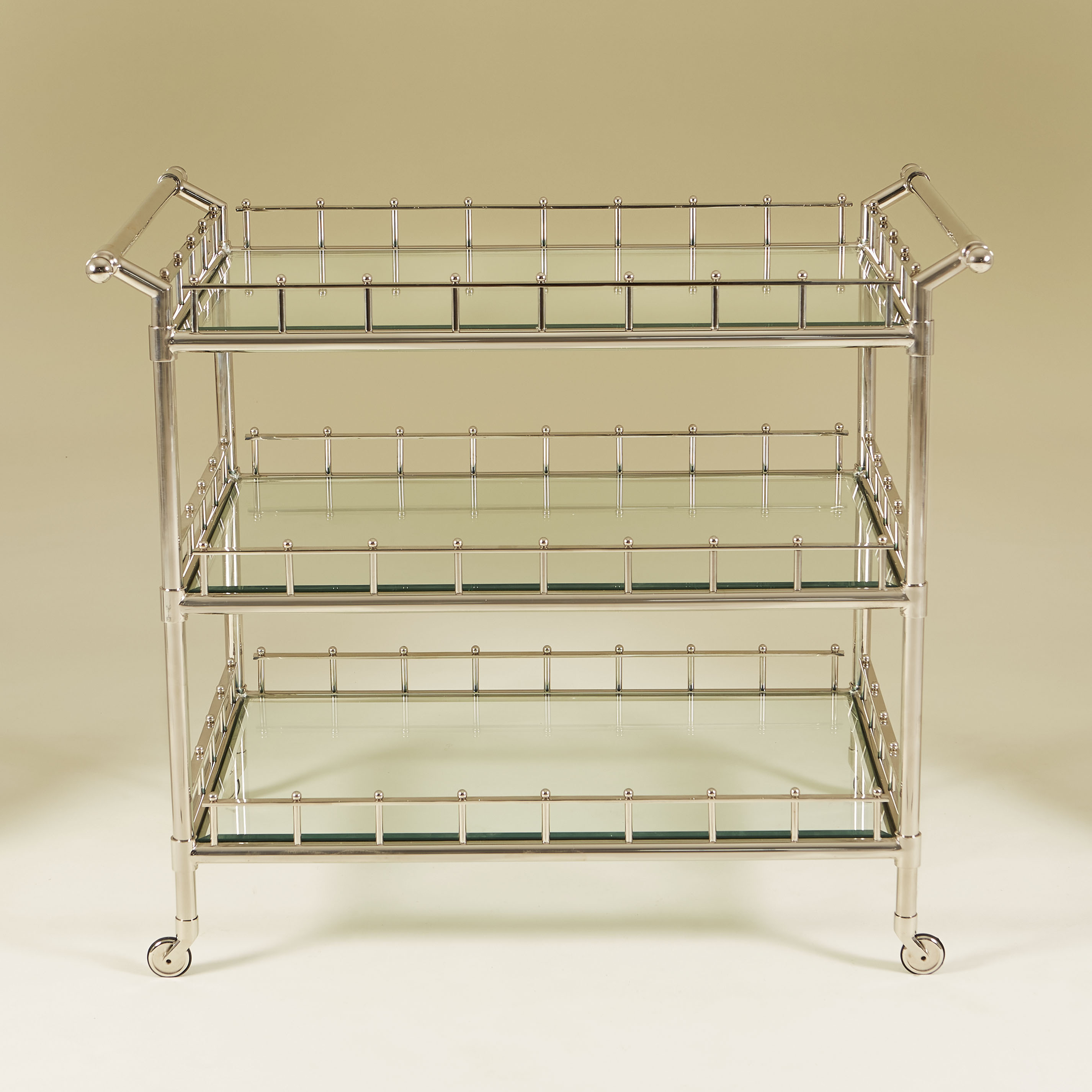 Chrome Serving Trolleybar Cart 072 V1