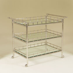 The image for Chrome Serving Trolley Bar Cart 073 V1