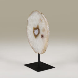 The image for Whire Quartz Agate Slice Valerie Wade 24 162 V1