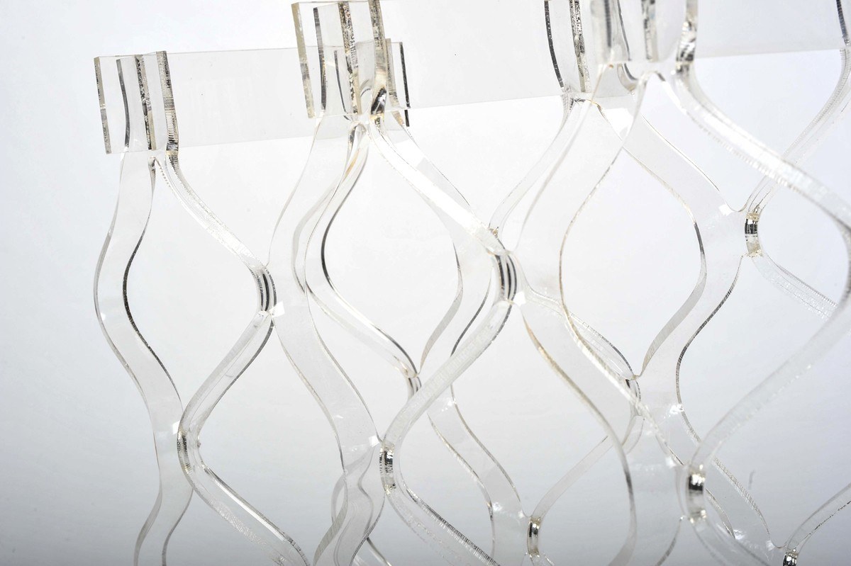 Lucite Bottle Rack Iii