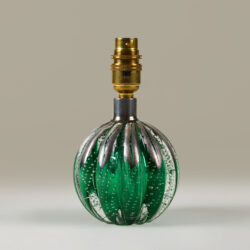The image for Seguso Green And Silver Ball Lamp8 Valerie Wade 263238 V1
