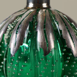 The image for Seguso Green And Silver Ball Lamp Valerie Wade 263239 V1
