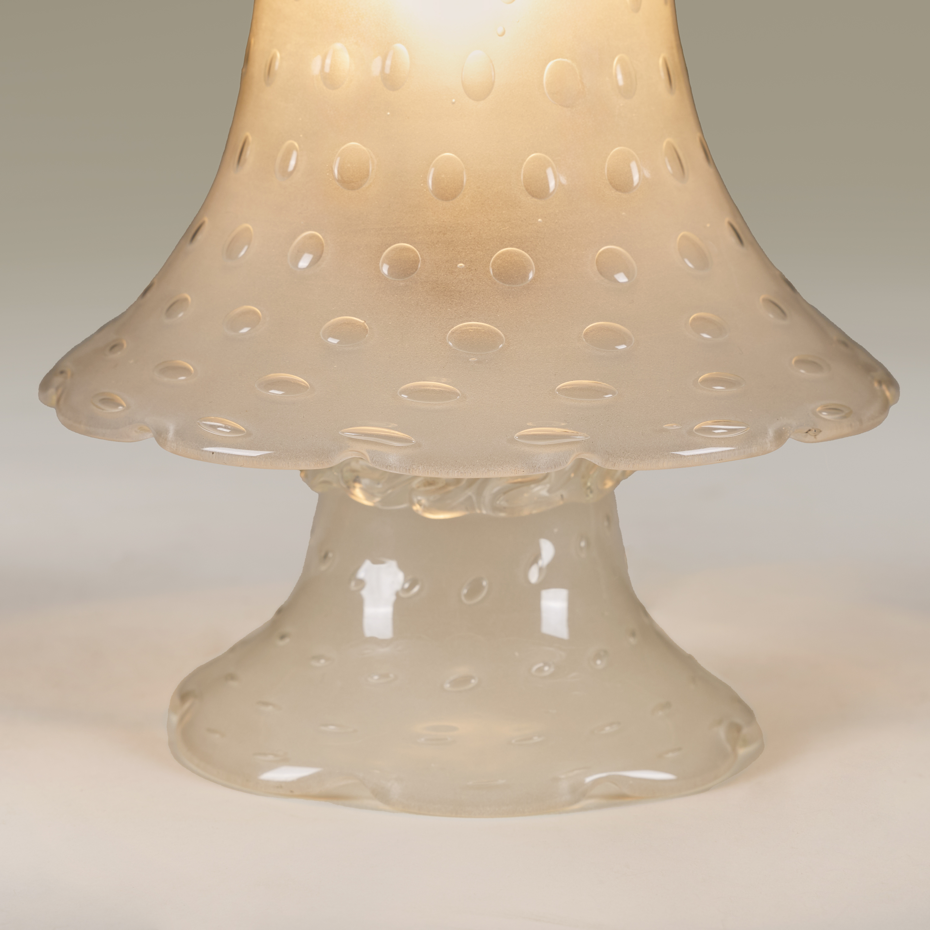 Small Italian Glass Frilly Lamps Valerie Wade 24 072 V1