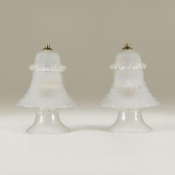 The image for Small Italian Glass Frilly Lamps Valerie Wade 24 064 V1