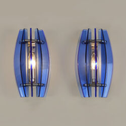 The image for Pair Of Veca Blue Wall Lights 033 V1