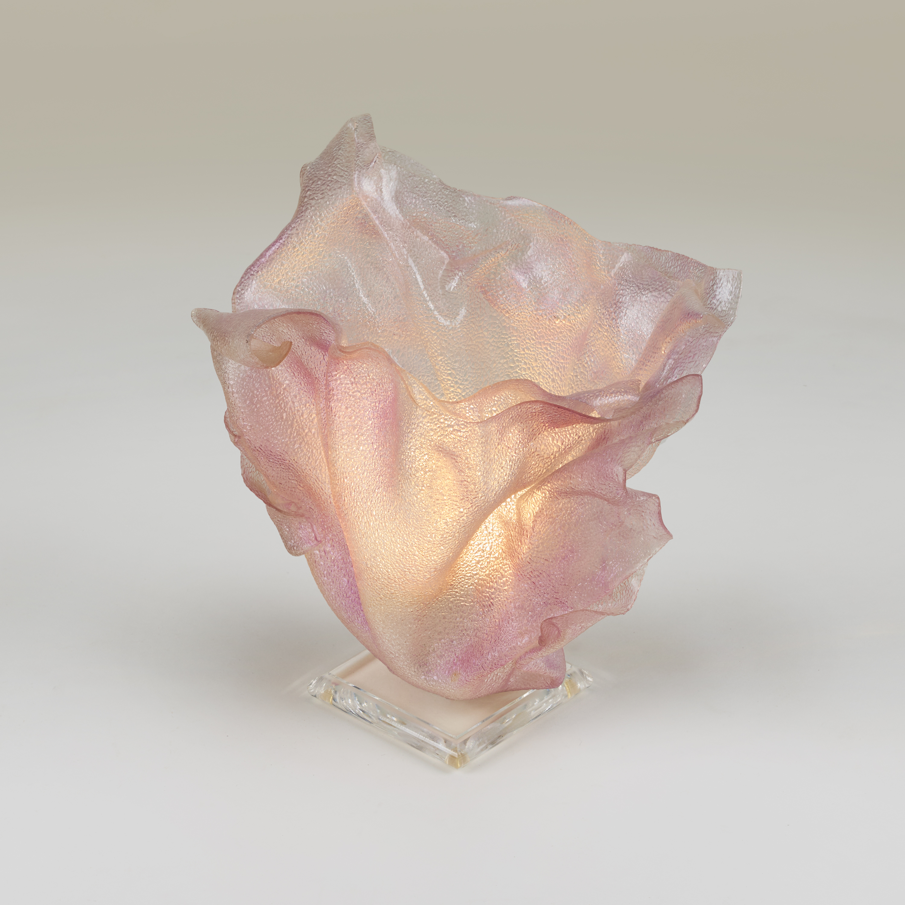 1970S Pink Acrylic Lamps Valerie Wade 27 065 V1