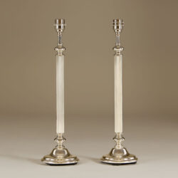 The image for Pair Of American Chrome Table Lamps 0100 V1