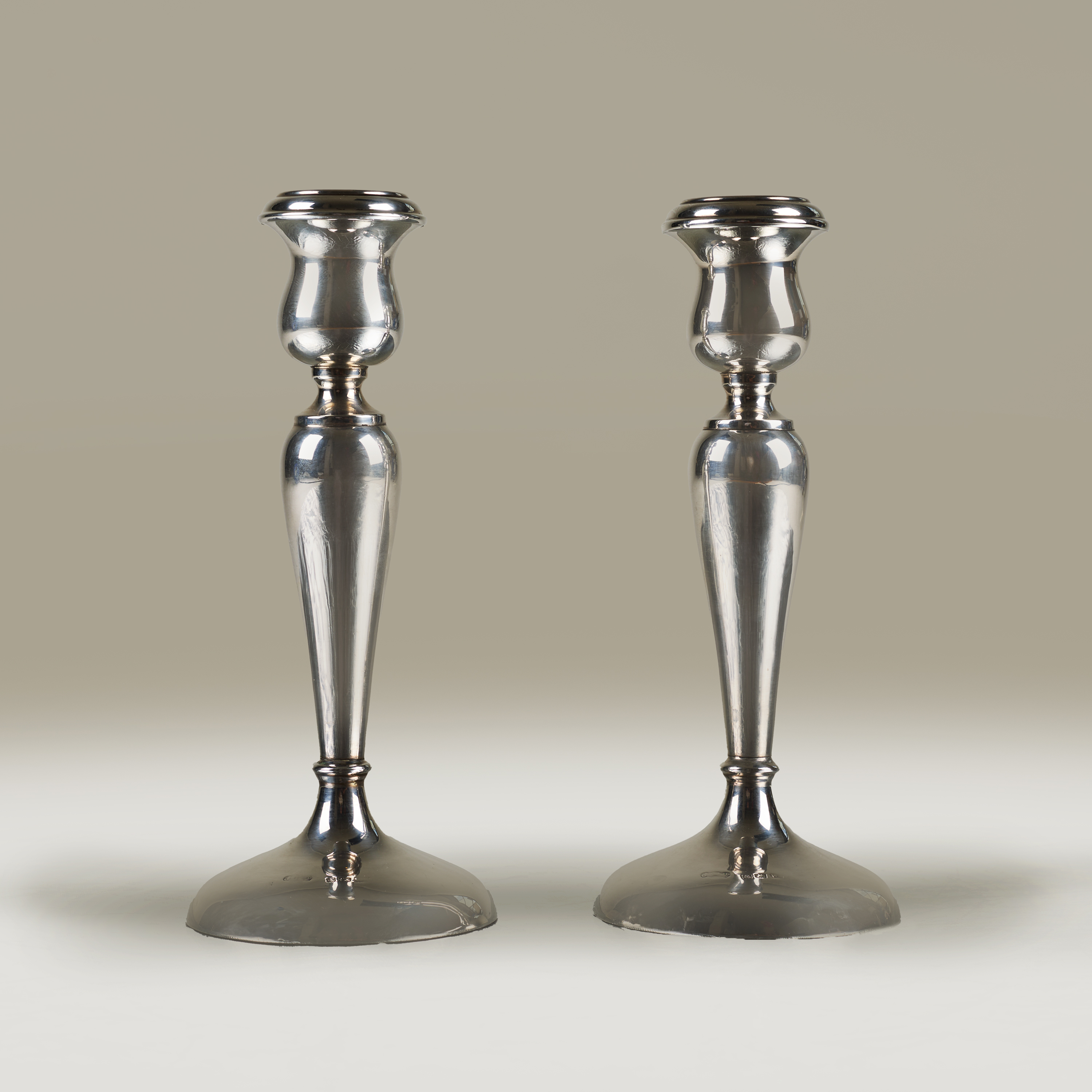 Silver Deco Candlesticks Valerie Wade 263392 V1